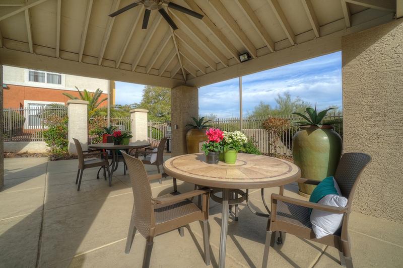 Open Air Gazebo | Having a more formal get together? Enjoy our beautiful, open air gazebo!