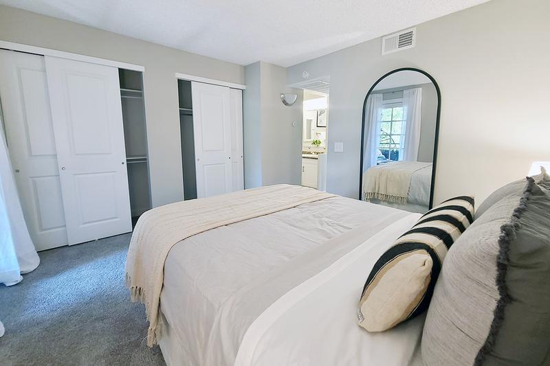 Expansive Closet Space | Expansive closet space with built-in organizers.