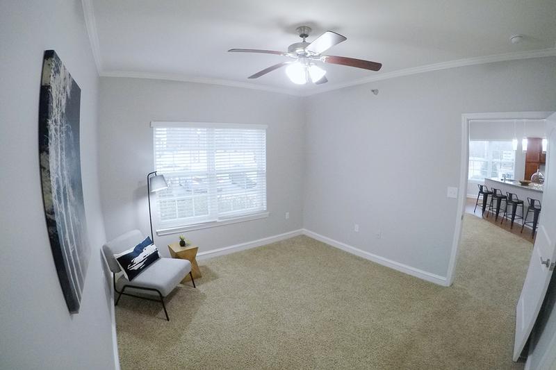 Guest Bedroom | Spacious bedrooms featuring a multi-speed ceiling fan, and spacious closets.
