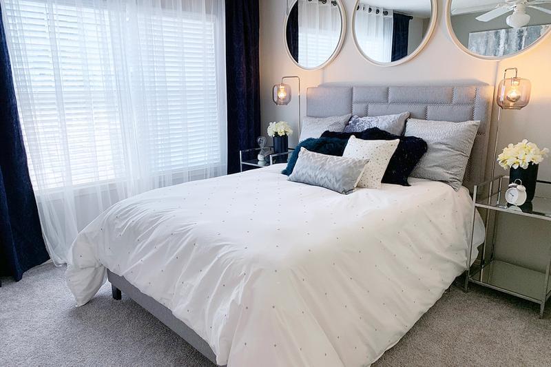 Master Bedroom | Cozy bedrooms featuring plush carpeting and spacious closets.