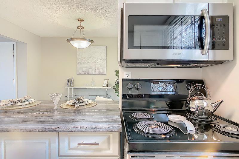 Stainless Steel Appliances | Rest assured that your kitchen is complete with all the appliances you've come to rely on.