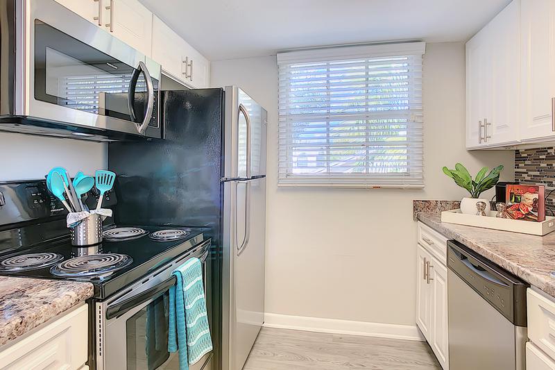 Stainless Steel Appliances | Your new kitchen is fully stocked with stainless steel appliances, including a dishwasher!