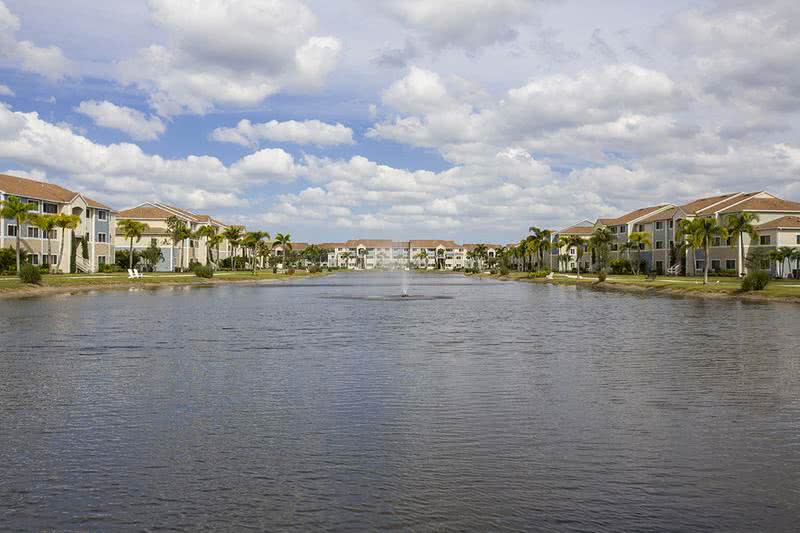 Lakeside Living | Enjoy our lovely lake with fountain in the center of our community.