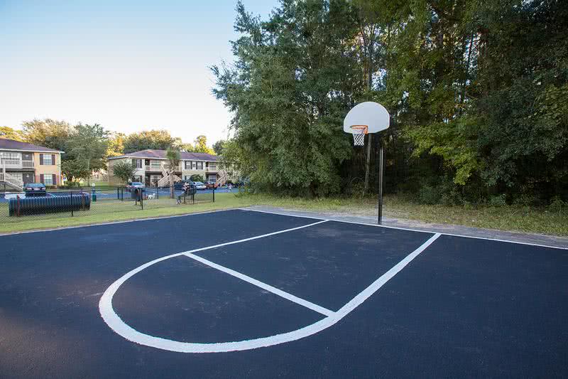Basketball Court | Play a game of basketball with some friends in our community.