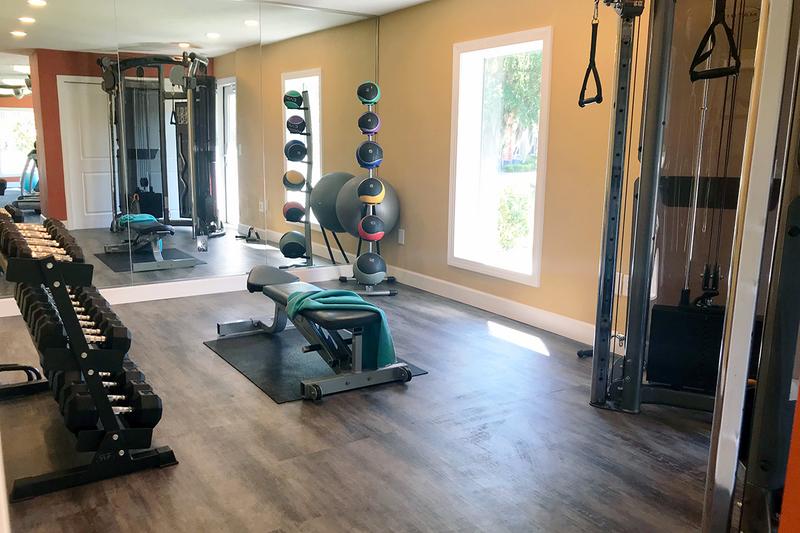 24-Hour Fitness Center | Get in your workout any time of day in our 24-hour fitness center.