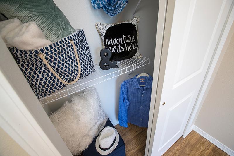Spacious Closets | Spacious closets with built-in organizers. Plenty of room for all your clothes, shoes and accessories.