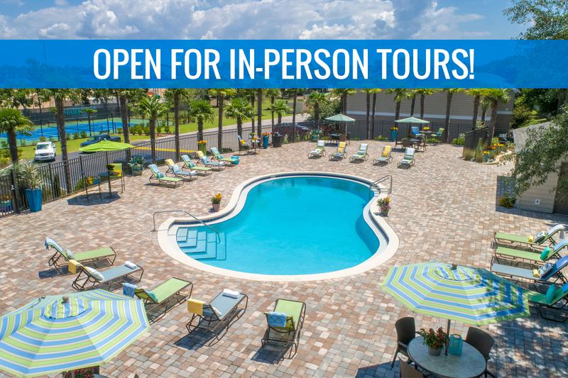 Resort-Style Pool | We are excited to offer in-person tours while following social distancing and we encourage all visitors to wear a face covering. Take a dip in our resort-style swimming pool and escape the Florida sun.