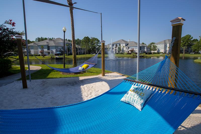 Hammock Lounge | Lay out and soak in the sun at our brand new hammock lounge.