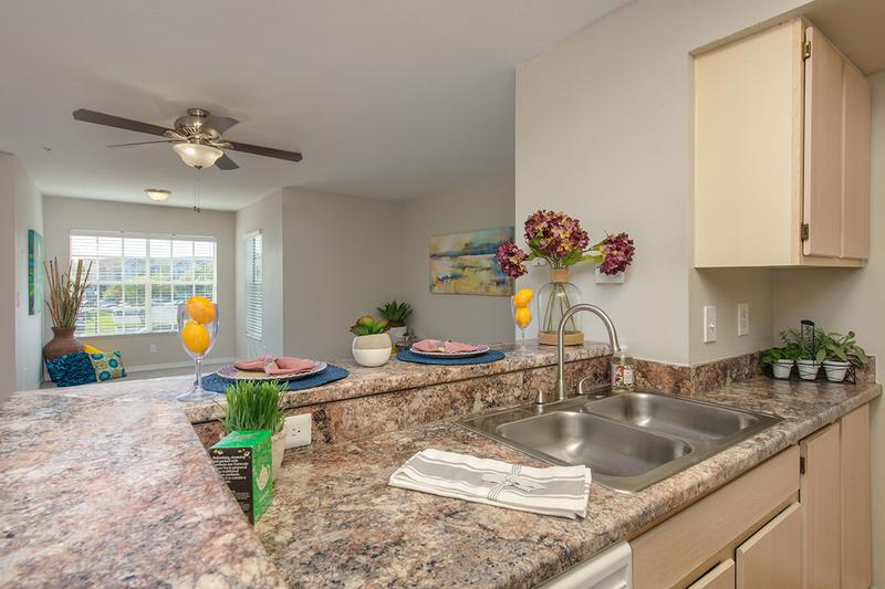 Breakfast Bar | Kitchens feature breakfast bars overlooking the living area.