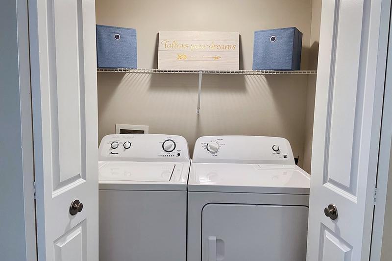Full-Size Washer & Dryer | Apartments feature full-size washer and dryer appliances for your convenience.