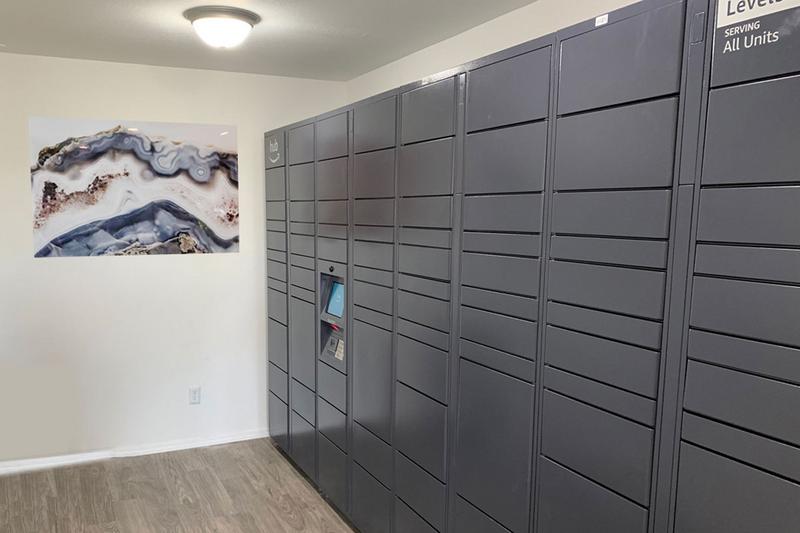 Amazon HUB Coming Soon | Your packages will be safe and sound in our new Amazon HUB package lockers. All packages will be delivered this hub. Residents will have their own code to retrieve their packages safely & securely.