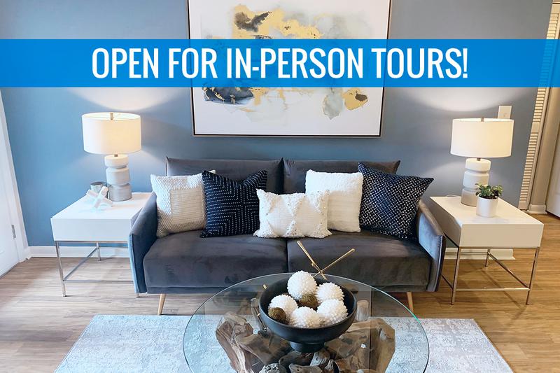 Open Floor Plans | You'll love our spacious open floor plans. We are excited to offer in-person tours while following social distancing and we encourage all visitors to wear a face covering.