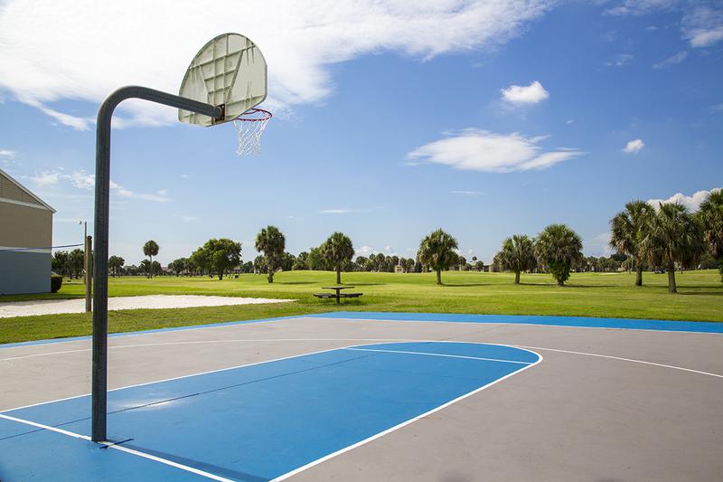 Basketball Court | Play a game at our on-site basketball court.