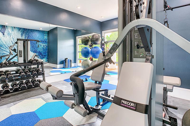 Weight Training Equipment | Out fitness center features all the weight training equipment you'll need for a full body workout.