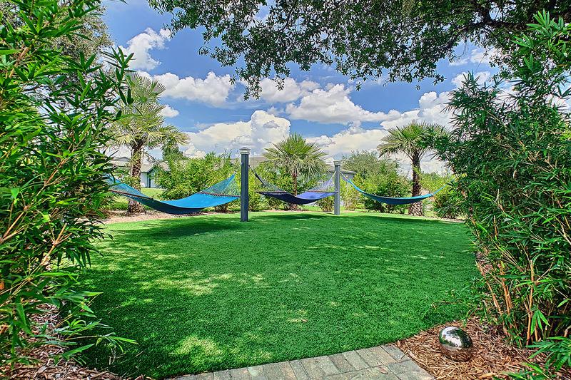 Hammock Garden | Lay out and soak in the sun on one of our hammocks in our hammock garden.