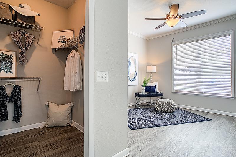 Walk-In Closets | Spacious bedrooms featuring walk-in closets with built-in organizers.
