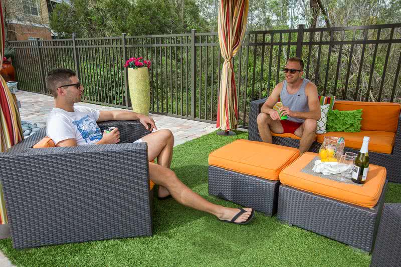 Poolside Cabanas | Enjoy our shady cabana with lounge area.