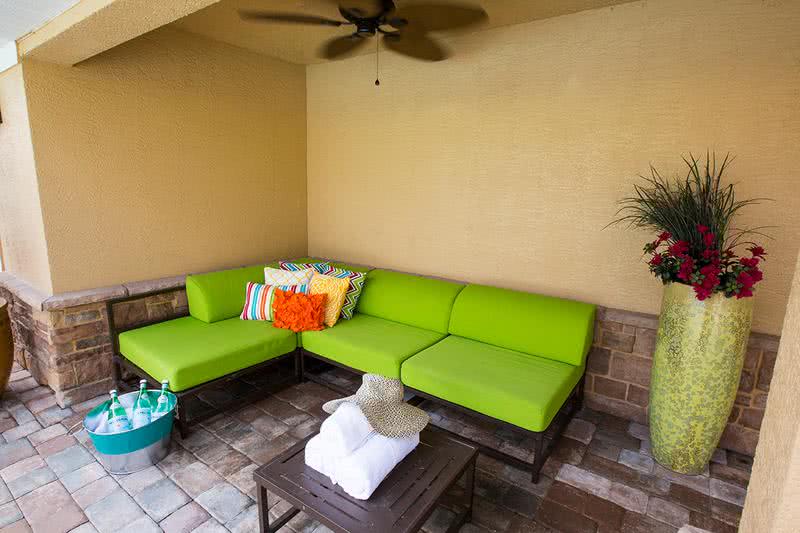 Pool Lounge | Relax in the shade under our pool lounge.