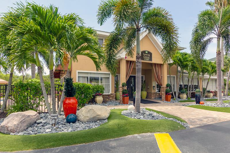 Clubhouse Exterior | Our clubhouse features a business center and a 24-hour fitness center.