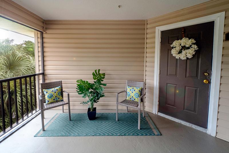 Screened Lanai | Your apartment home is complete with your very own screened-in lanai.