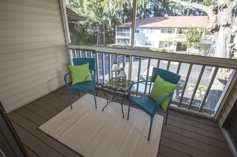 Screened-In Patio/Balcony | Add your own touch to your patio or balcony. (In select apartments)