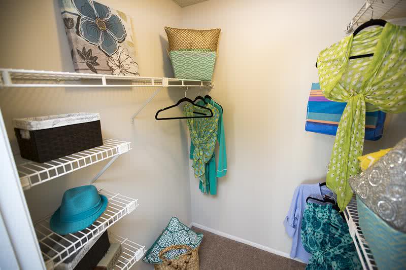 Walk-In Closet | Large closets with built-in organizers.