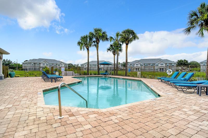 Expansive Sundeck | Lay out and soak in the sun from one of the poolside loungers on our expansive sundeck.