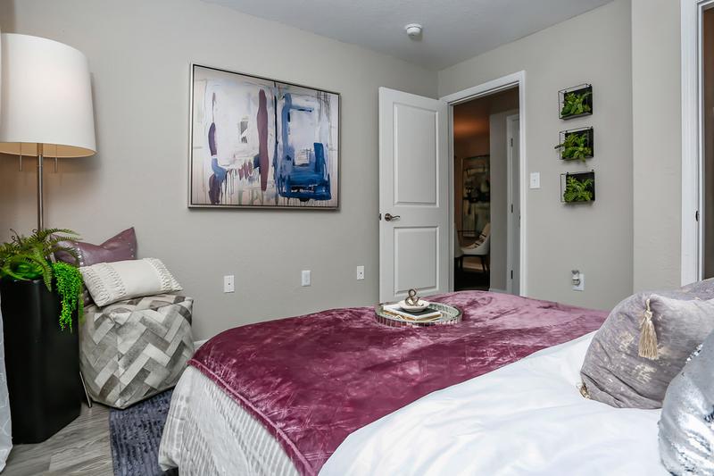 Bedroom | Spacious bedrooms featuring large closets with built-in organizers for your convenience.