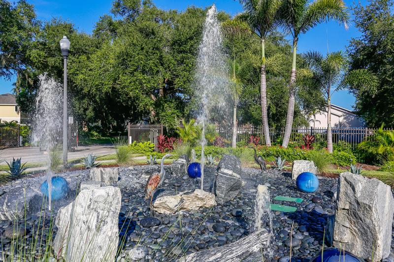 Welcome Home! | Enjoy views of our beautiful fountain at the entrance of the community.