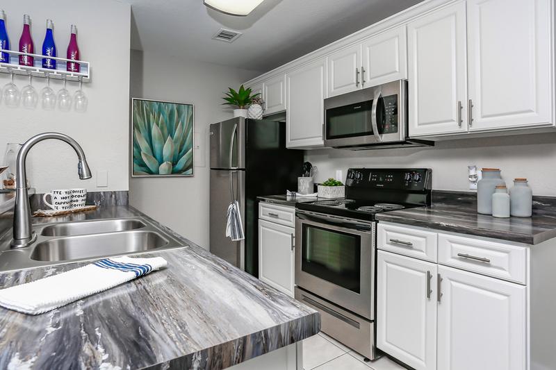 Stainless Steel Appliances | Our newly renovated apartments feature stainless steel appliances.