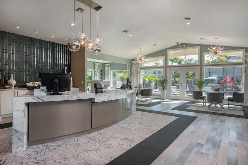 Resident Clubhouse | Newly renovated resident clubhouse featuring a business center.