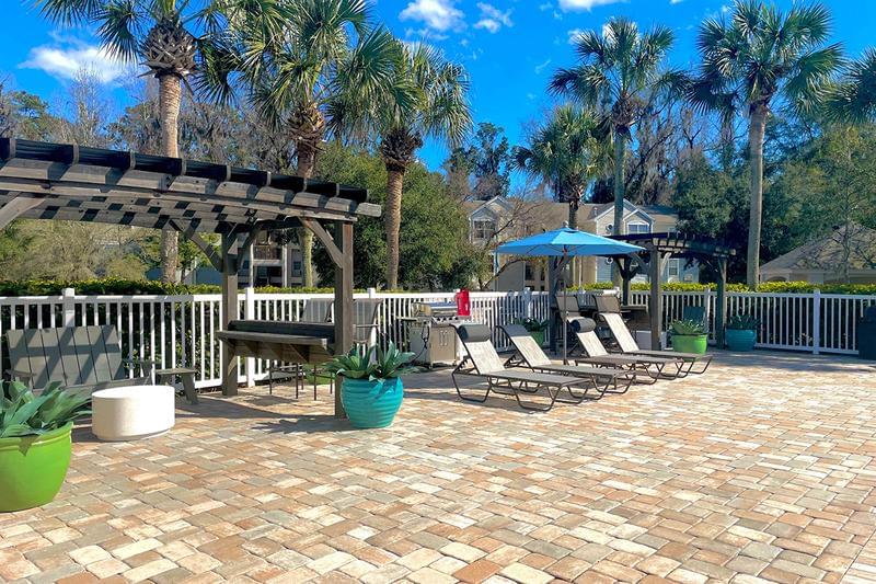 Pergola & Grilling Area | Relax under our poolside pergola.