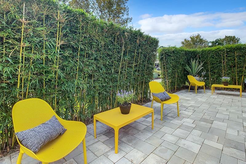Outdoor Seating Areas | Read a book or catch up with a neighbor at one of our outdoor seating areas.