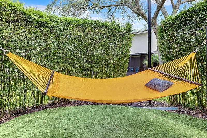 Hammock Garden | Lay out and soak in the sun at our hammock garden.
