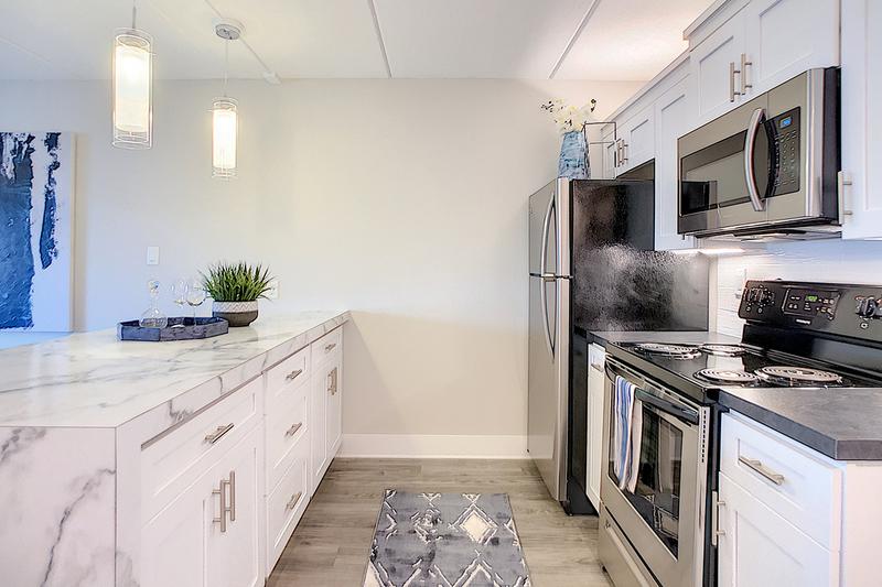Galley Style Kitchens | Our floor plans feature galley style kitchens