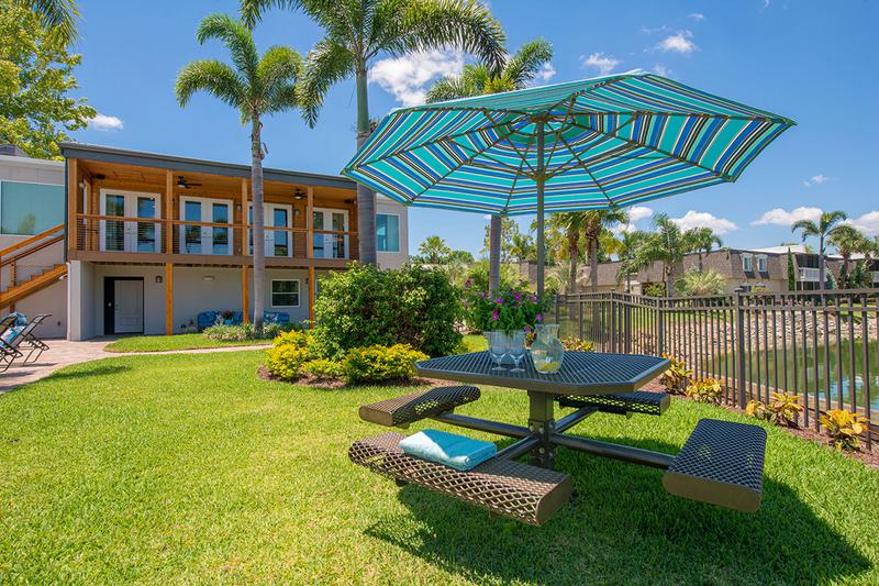 Picnic Tables | Enjoy the beautiful lake views while enjoying a picnic at one of our tables.