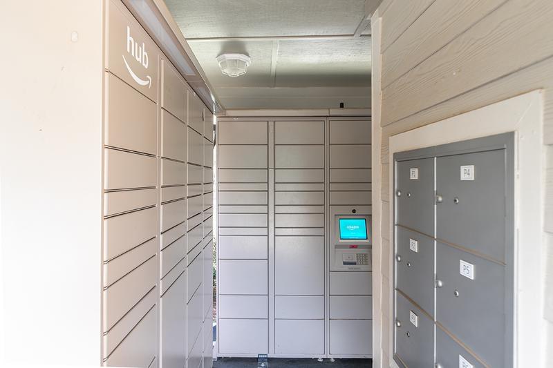Amazon Package Lockers | Retrieving your packages 24/7 just got easier with our Amazon hub package lockers!