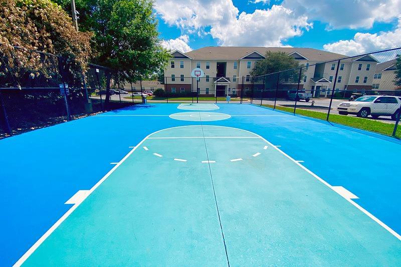 Basketball Court | Play a game on our basketball court.