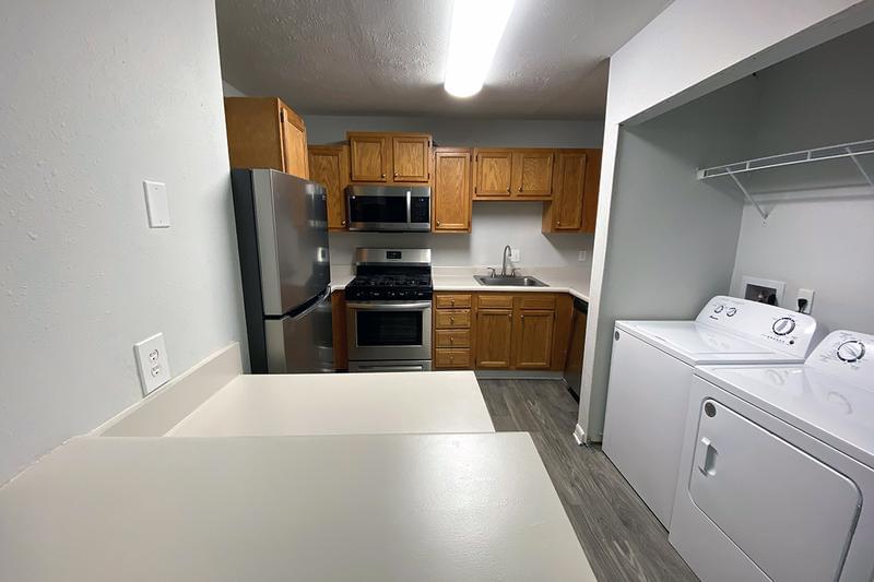 Washer & Dryer Included | All apartment homes have washer and dryer appliances for your convenience.