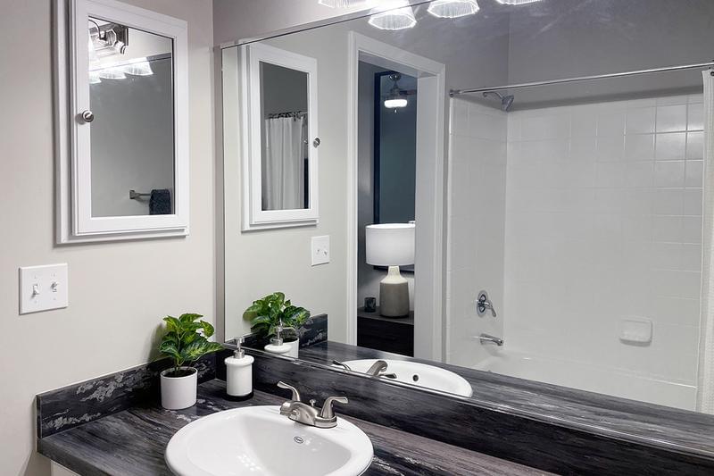 Medicine Cabinet | Bathrooms also feature a medicine cabinet for extra storage space.