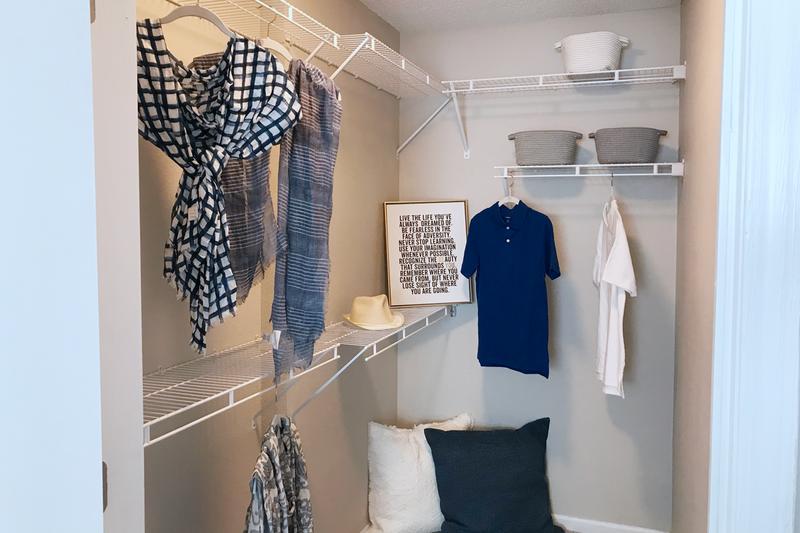 Walk-In Closet | Spacious walk-in closets with built-in organizers.
