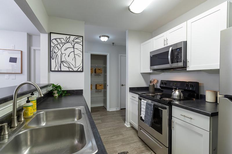 Stainless Steel Appliances | Kitchens feature stainless steel appliances.