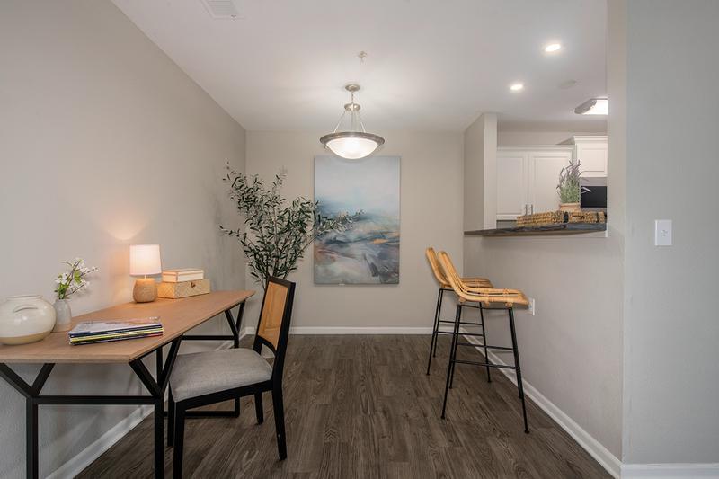 One Bedroom with Office | Our one bedroom floor plan offers a great office space when you need to work from home.