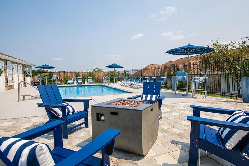 Fire Pit | Warm up by our multiple poolside fire pits.