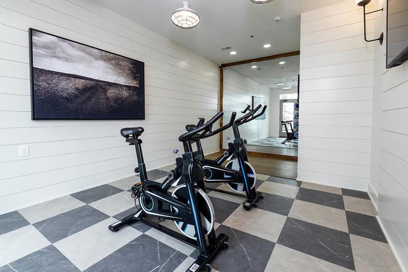 Spin Studio | Adjacent to our Fitness Center, you will find our serene Spin Studio!