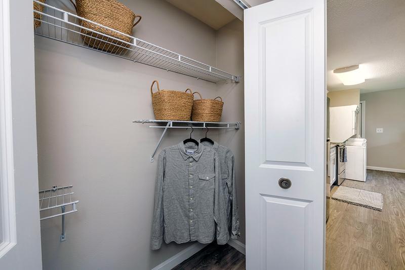 Spacious Closets | You'll love our spacious closets with built-in organizers.