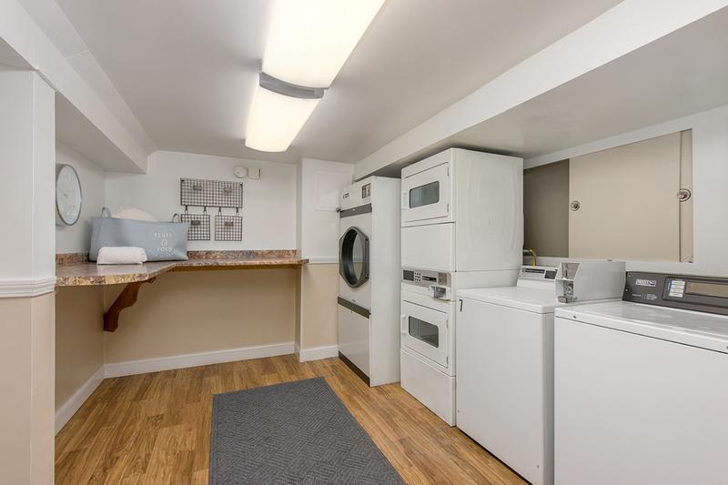 Community Laundry Rooms | Each of our 2 buildings has its own laundry room with 5 machines so say goodbye to laundromat lines!