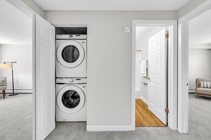 In-Unit Washer/Dryer | Full size washer and dryer appliances are included in select apartment homes.