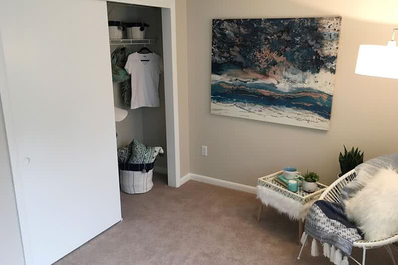 Closet | Spacious closets with built-in organizers.