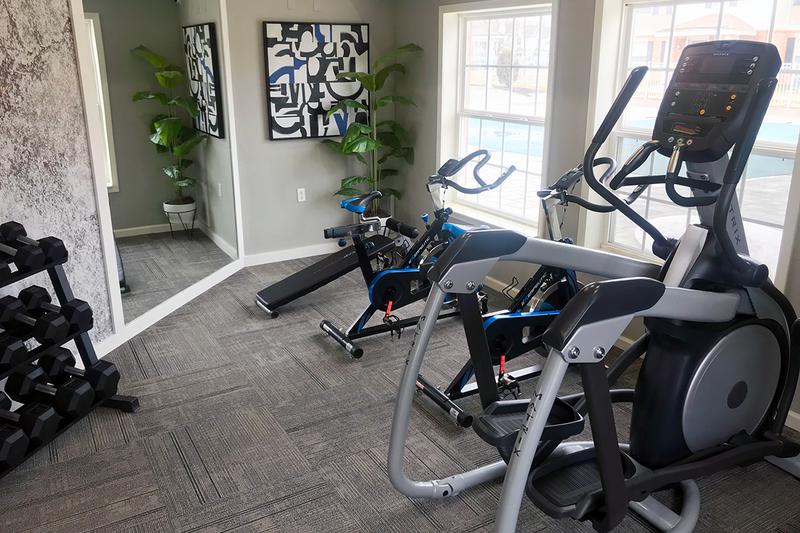 Cardio Equipment | Get in your cardio on our elliptical, treadmill or spinning bike!